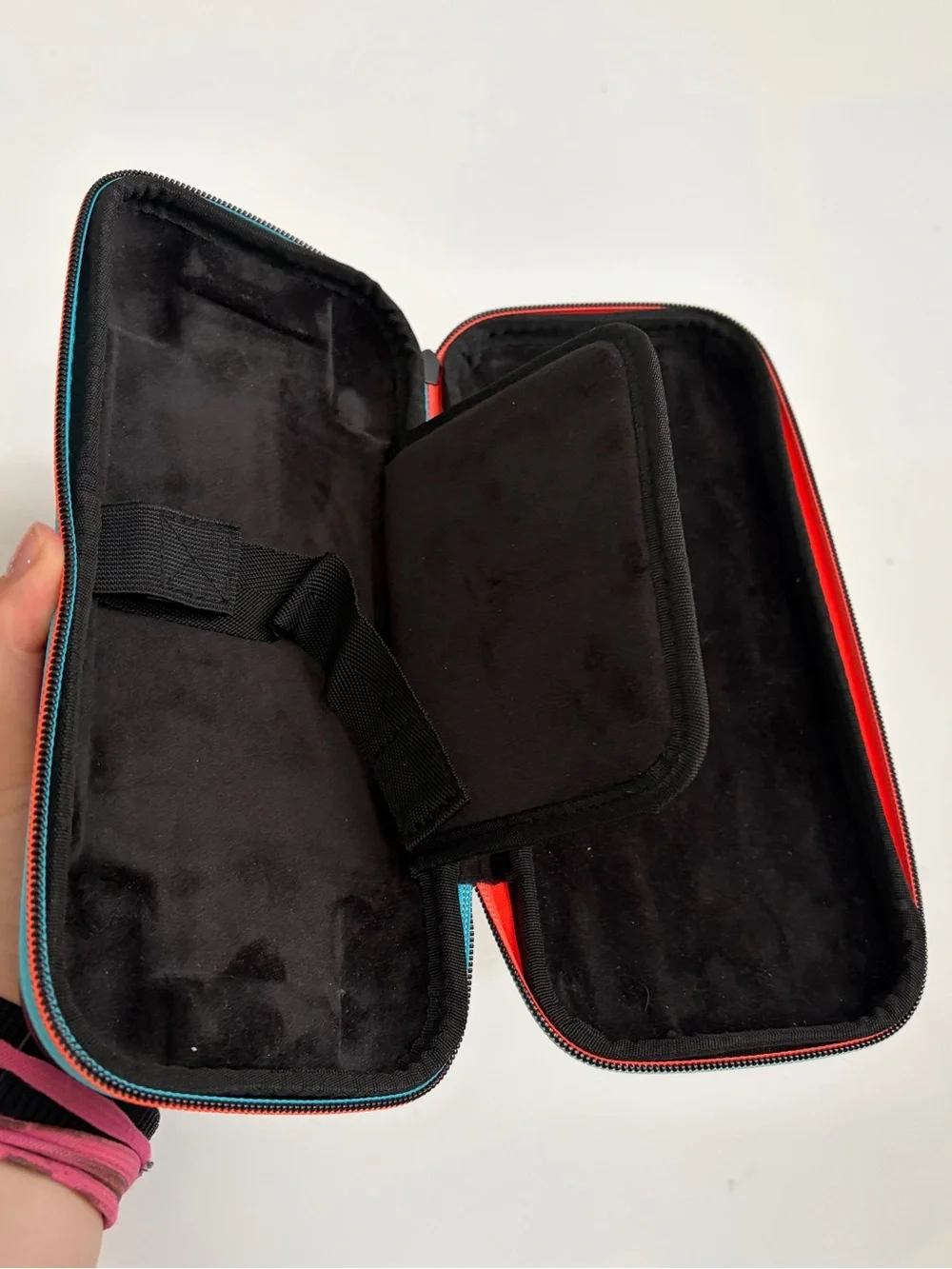 Nintendo switch hard case lightly used in black